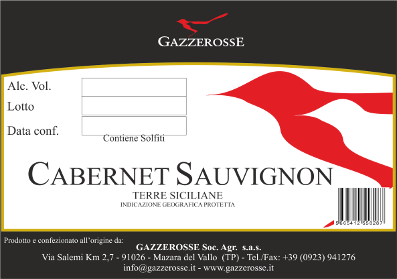Etichetta del Cabernet Sauvignon