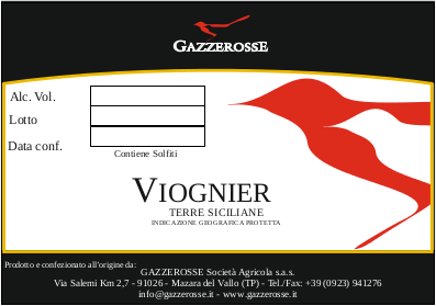 Viognier label